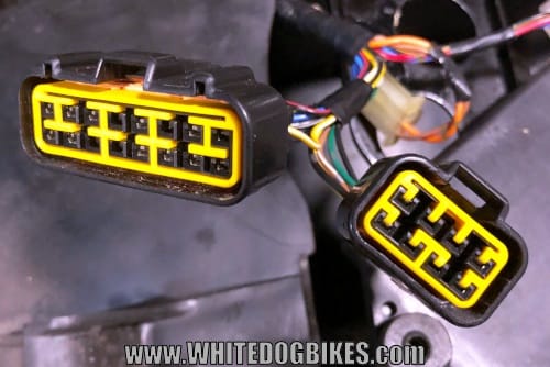 ZRX1200R CDI connector blocks