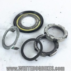 2002 Yamaha YZF-R1 5PW Bottom Fork Yoke Locking Nuts and Tab Washer